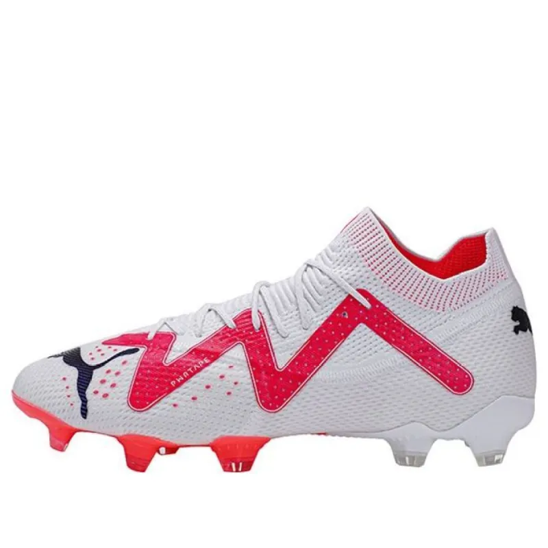 PUMA Future Ultimate FG/AG ' White-PUMA Black-Fire Orchid' 107355-01 sold by KicksCrew