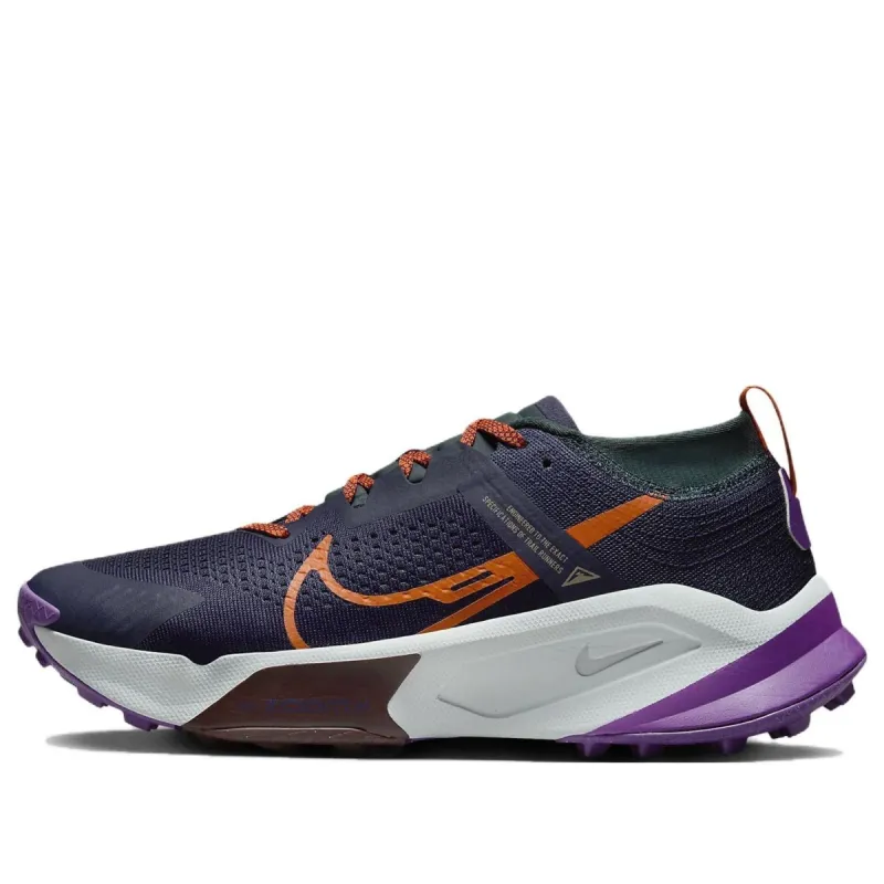 Nike ZoomX Zegama Trail 'Purple Ink Orange' DH0623-500 sold by KicksCrew