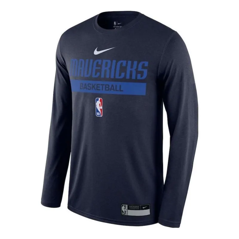Nike x NBA Dallas Mavericks Practice Long Sleeve T-Shirt 'Blue' DR6513-419 sold by KicksCrew