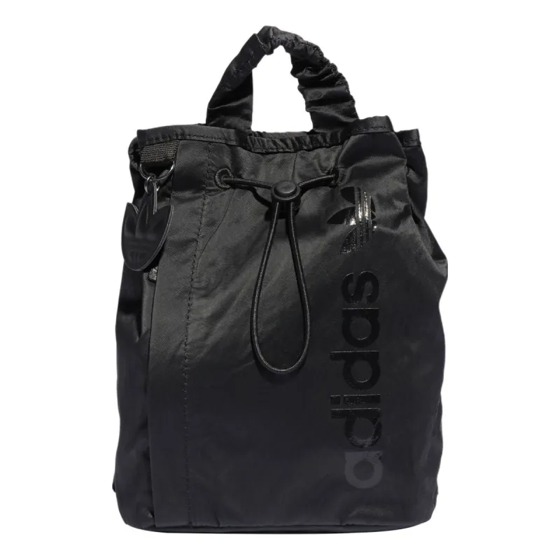 (WMNS) adidas Satin Mini Bucket Backpack 'Black' IB9046 sold by KicksCrew