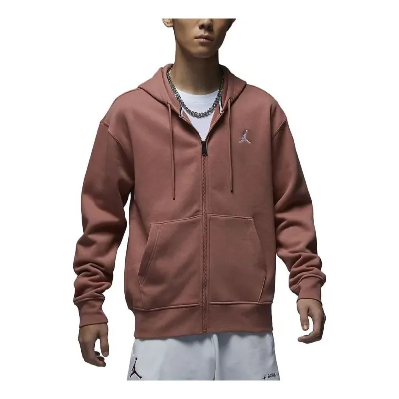 Air Jordan Essentials Full-Zip Fleece Hoodie 'Burgundy' FJ7772-810 sold by KicksCrew