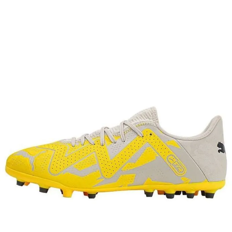 PUMA Future Play MG Comfort Lightweight Cleats 'Yellow Grey' 107380-04 sold by KicksCrew