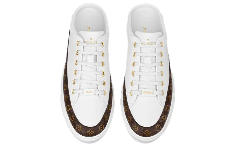 (WMNS) LOUIS VUITTON Stellar Mules 'White Brown' 1A8NEB sold by KicksCrew product image thumbnail 3