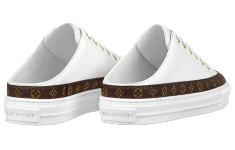(WMNS) LOUIS VUITTON Stellar Mules 'White Brown' 1A8NEB sold by KicksCrew product image thumbnail 4