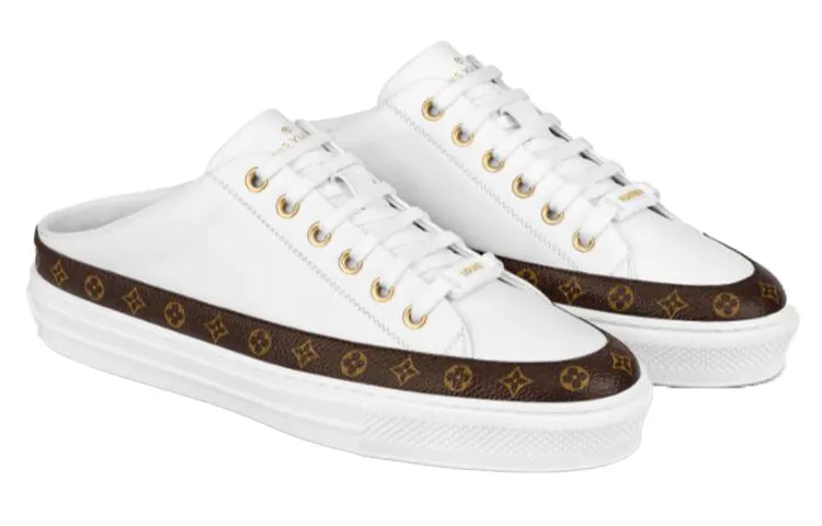 (WMNS) LOUIS VUITTON Stellar Mules 'White Brown' 1A8NEB sold by KicksCrew product image thumbnail 2