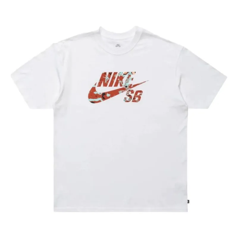 Nike SB Skate T-Shirt 'White' FJ1148-100 sold by KicksCrew