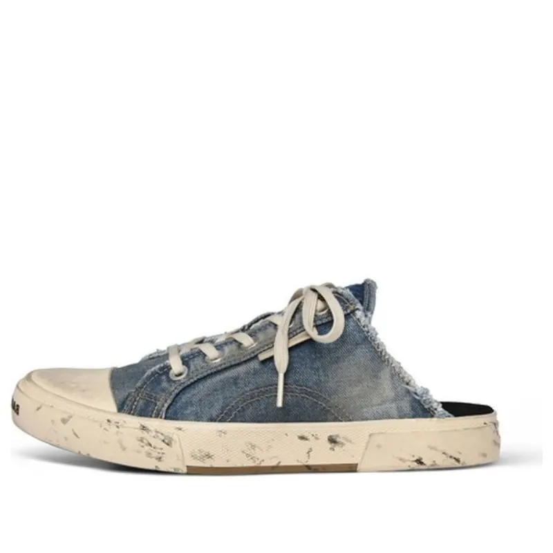 Balenciaga Paris Mule in 'Blue' 693953W3RCL4090 sold by KicksCrew