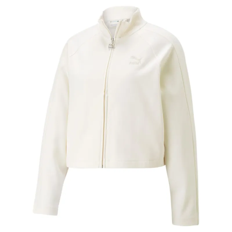 (WMNS) PUMA T7 Track Jacket 'White' 538216-65 sold by KicksCrew