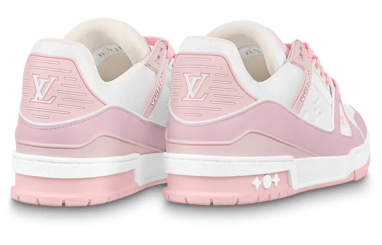 LOUIS VUITTON LV Trainers 'White Pale Pink' 1ABOEE sold by KicksCrew product image thumbnail 3