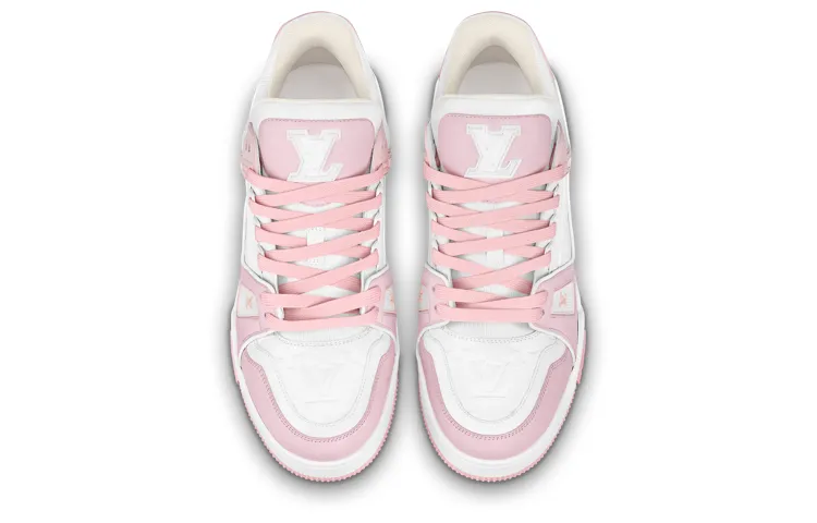 LOUIS VUITTON LV Trainers 'White Pale Pink' 1ABOEE sold by KicksCrew product image thumbnail 2