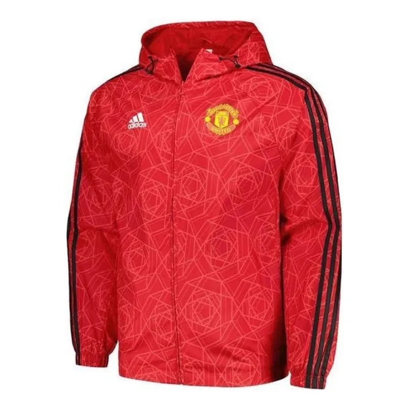 adidas Manchester United DNA Windbreaker 'Red' IA8527 sold by KicksCrew