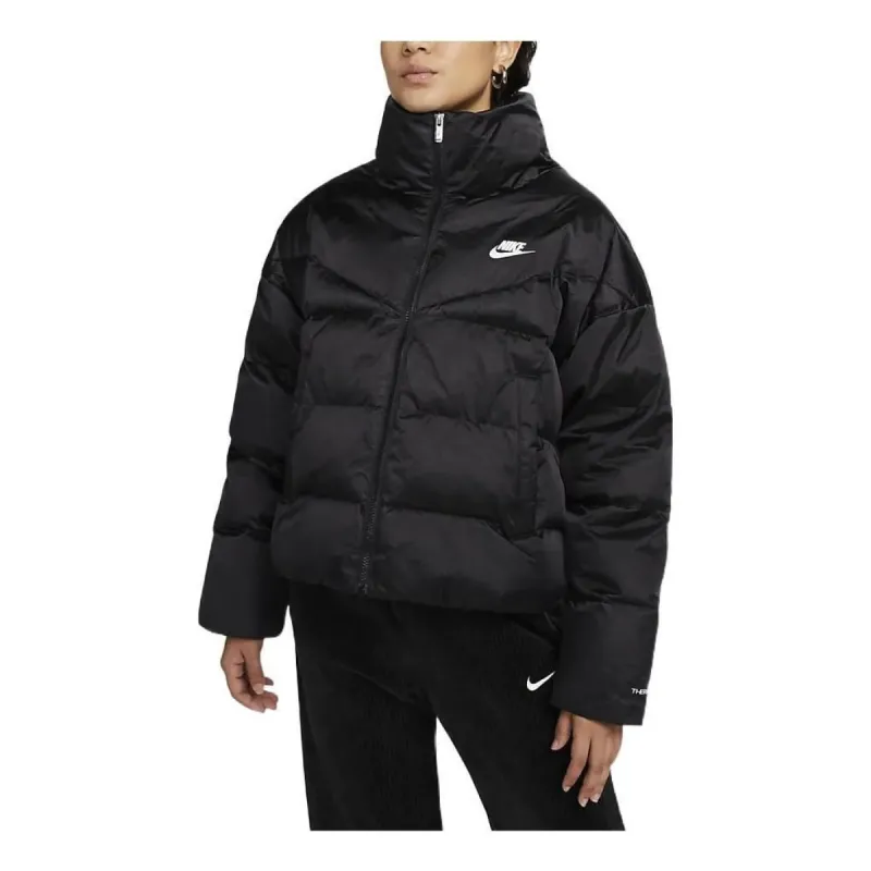 (WMNS) Nike Therma-fit City Series Synthetic Fill Shine Jacket 'Black' DQ6888-010 sold by KicksCrew