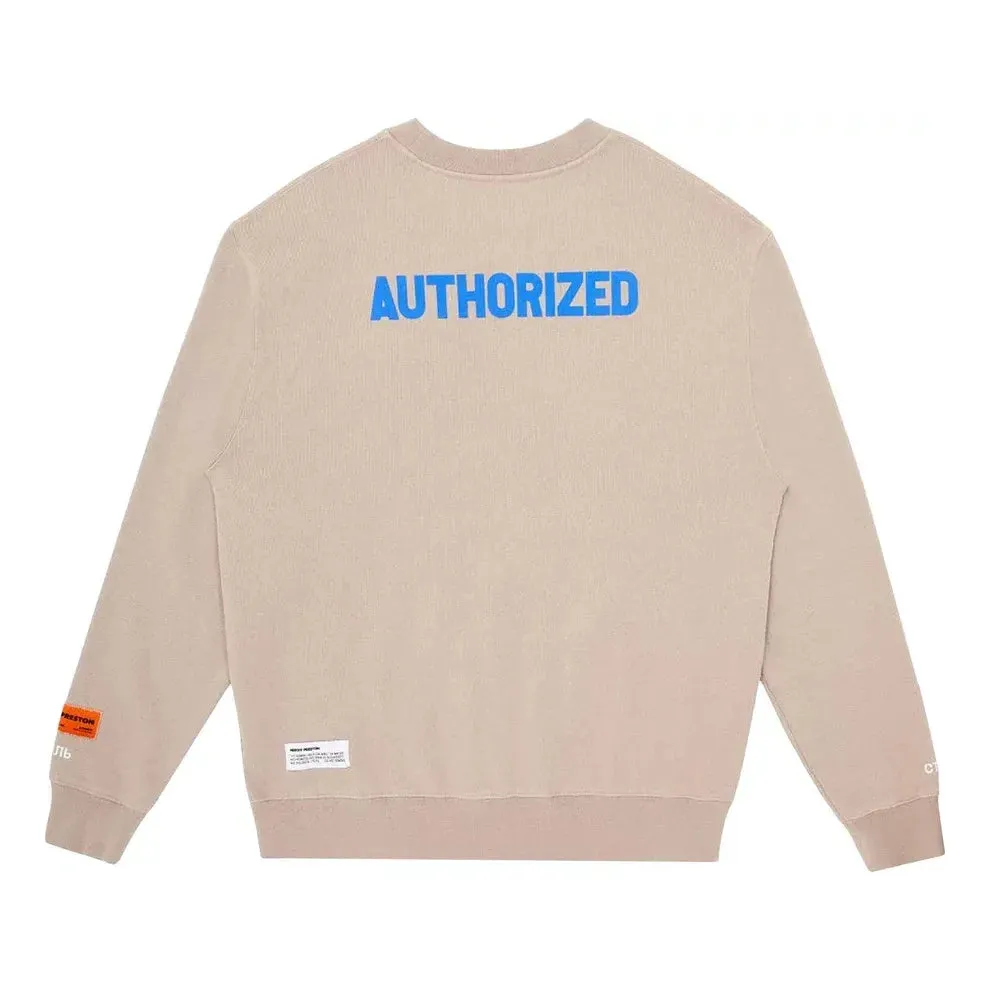 HERON PRESTON Heron Af Crew Sweatshirt 'Taupe' HMBA014R21JER0036145 sold by KicksCrew product image thumbnail 2