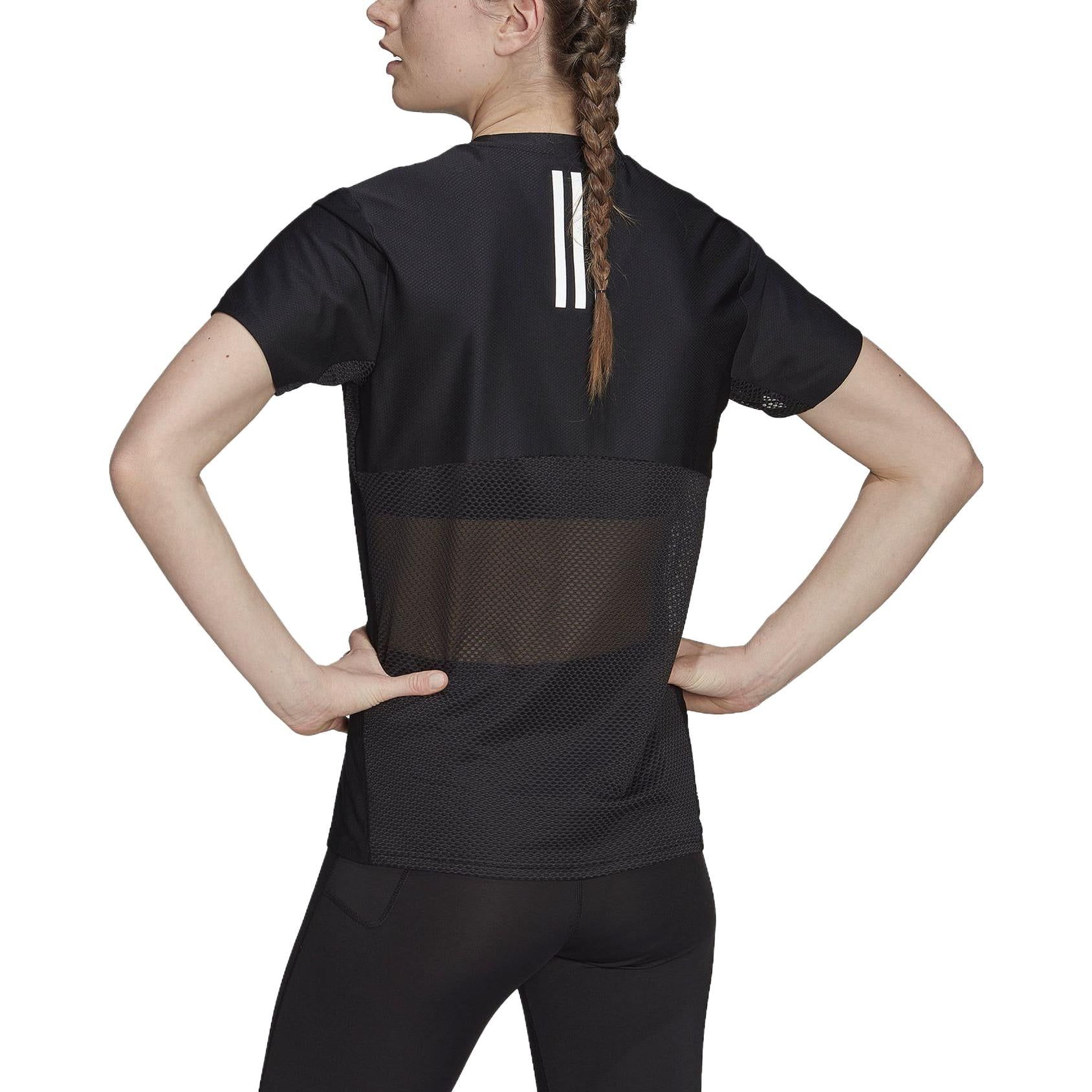 (WMNS) adidas Runner Running T-Shirt 'Black' HC6332 sold by KicksCrew product image thumbnail 3