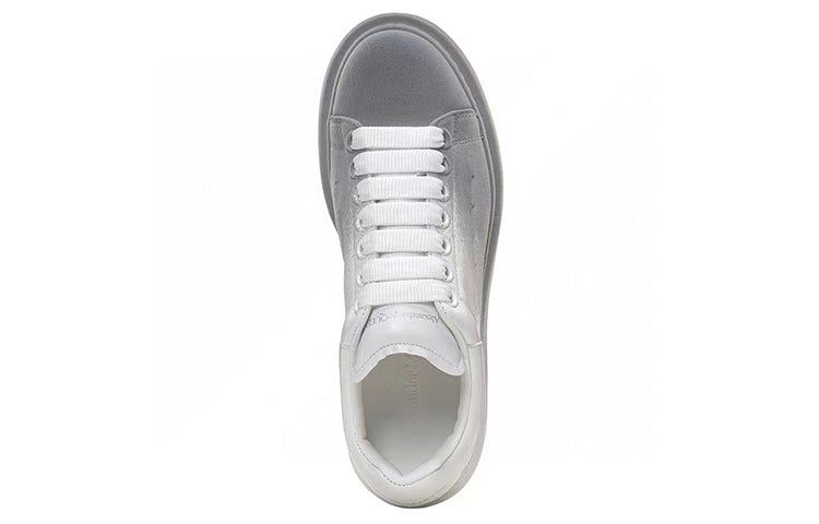 (WMNS) Alexander McQueen Oversized Sneaker 'White Grey Velvet Spray' 586388WHWM29705 sold by KicksCrew product image thumbnail 4