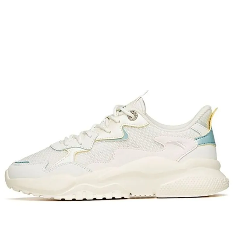 (WMNS) ANTA Life Series Sneakers 'White Teal Yellow' 922128883-2 sold by KicksCrew