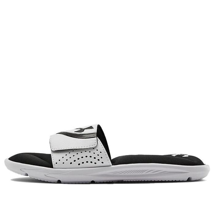 (GS) Under Armour Ignite 6 Slide 'White Black' 3022728-102 sold by KicksCrew
