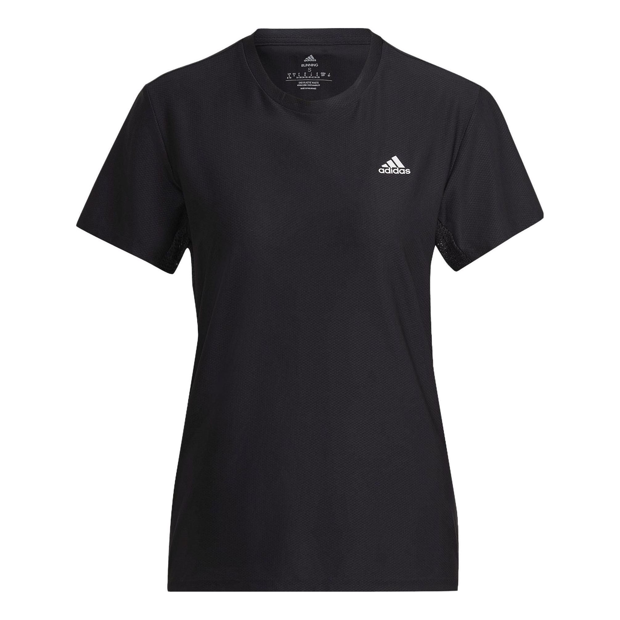 (WMNS) adidas Runner Running T-Shirt 'Black' HC6332 sold by KicksCrew
