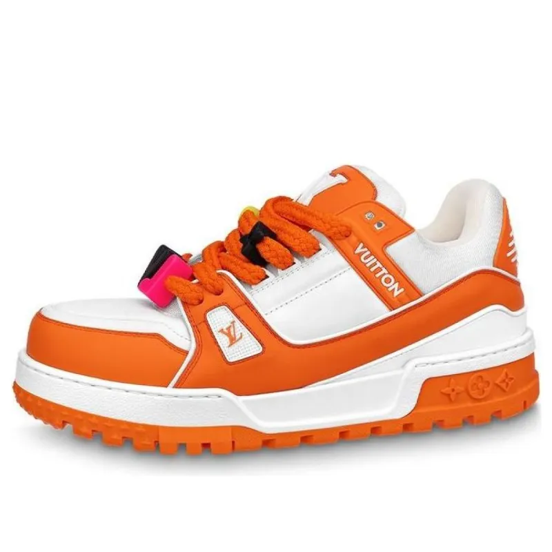 LOUIS VUITTON LV Trainer Maxi Sneakers 'Orange' 1AB8SZ sold by KicksCrew