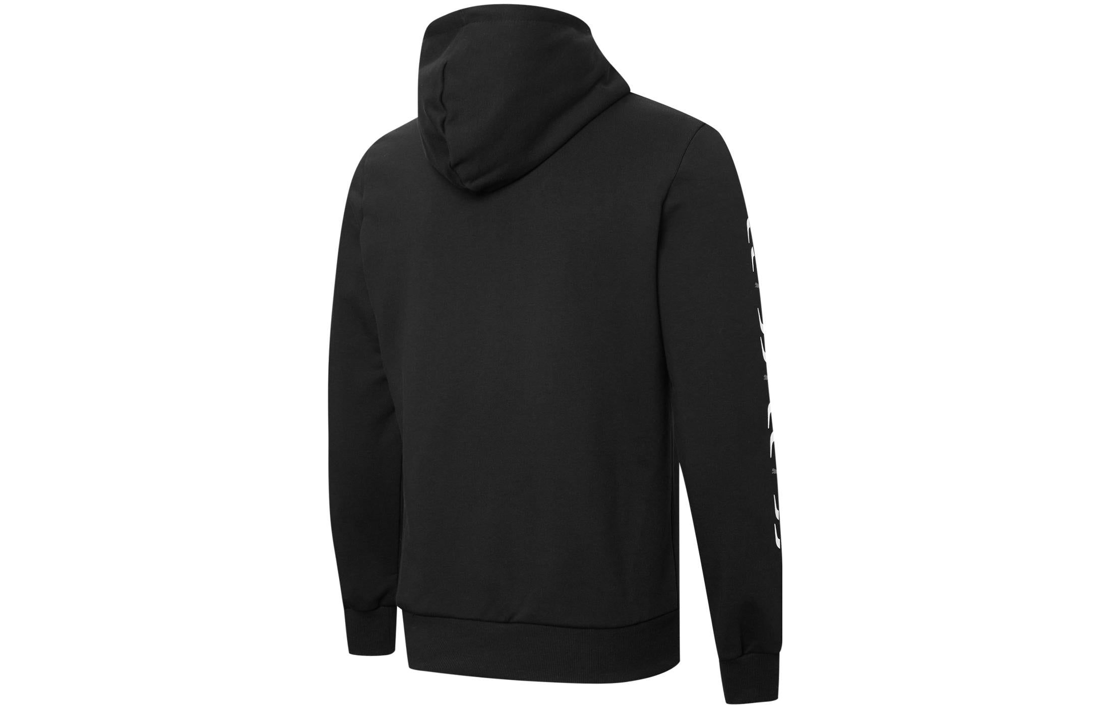 Puma Logo Hoodie 'Black' 536657-01 sold by KicksCrew product image thumbnail 2