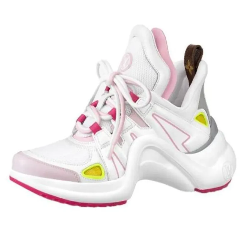 (WMNS) LOUIS VUITTON Archlight 1.0 Sneakers 'White Pink Red' 1A9511 sold by KicksCrew