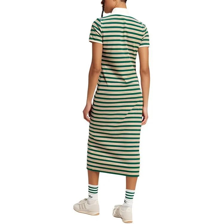 (WMNS) adidas '80S Stripes Dress 'Green Yellow White' JC6178 sold by KicksCrew product image thumbnail 3