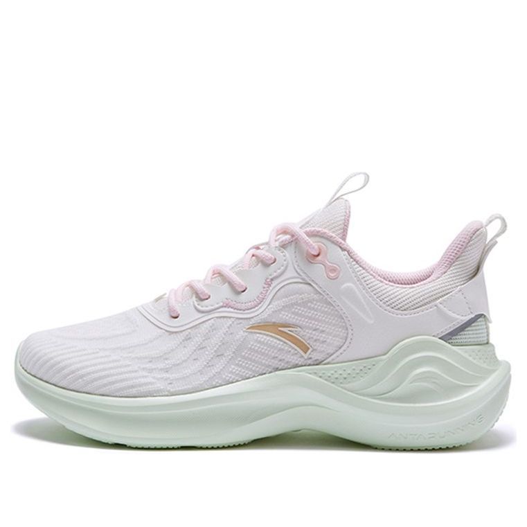 (WMNS) ANTA 3 Leaf Series Running Shoes 'White Green Pink' 922235540-1 sold by KicksCrew