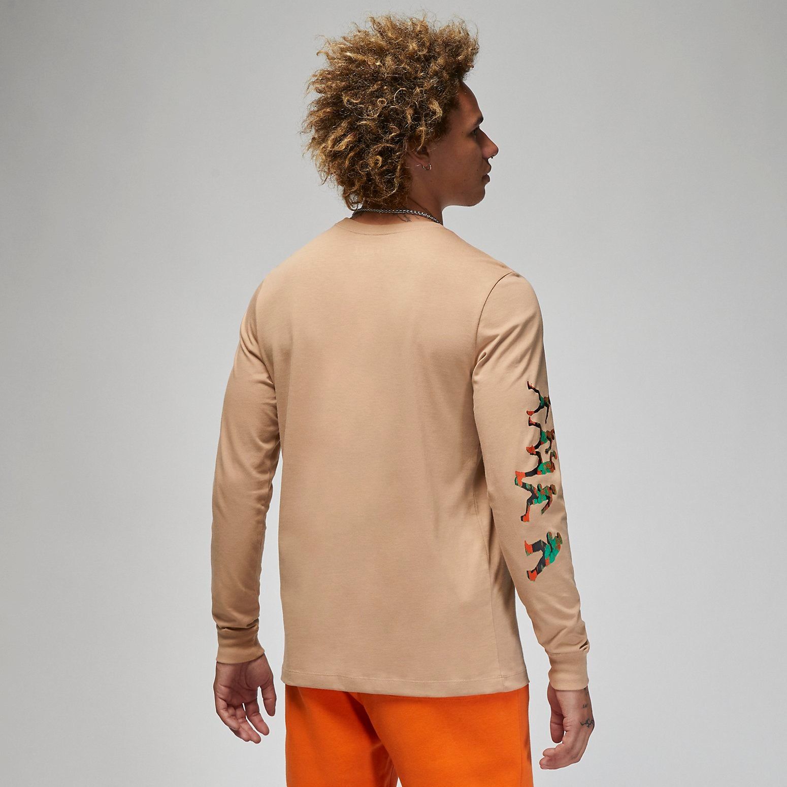 Air Jordan Brand Long-Sleeve T-Shirt 'Khaki' FB7455-200 sold by KicksCrew product image thumbnail 3