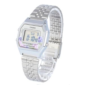 Casio Youth Vintage Digital Watch 'Silver Floral' LA680WA-4C sold by KicksCrew