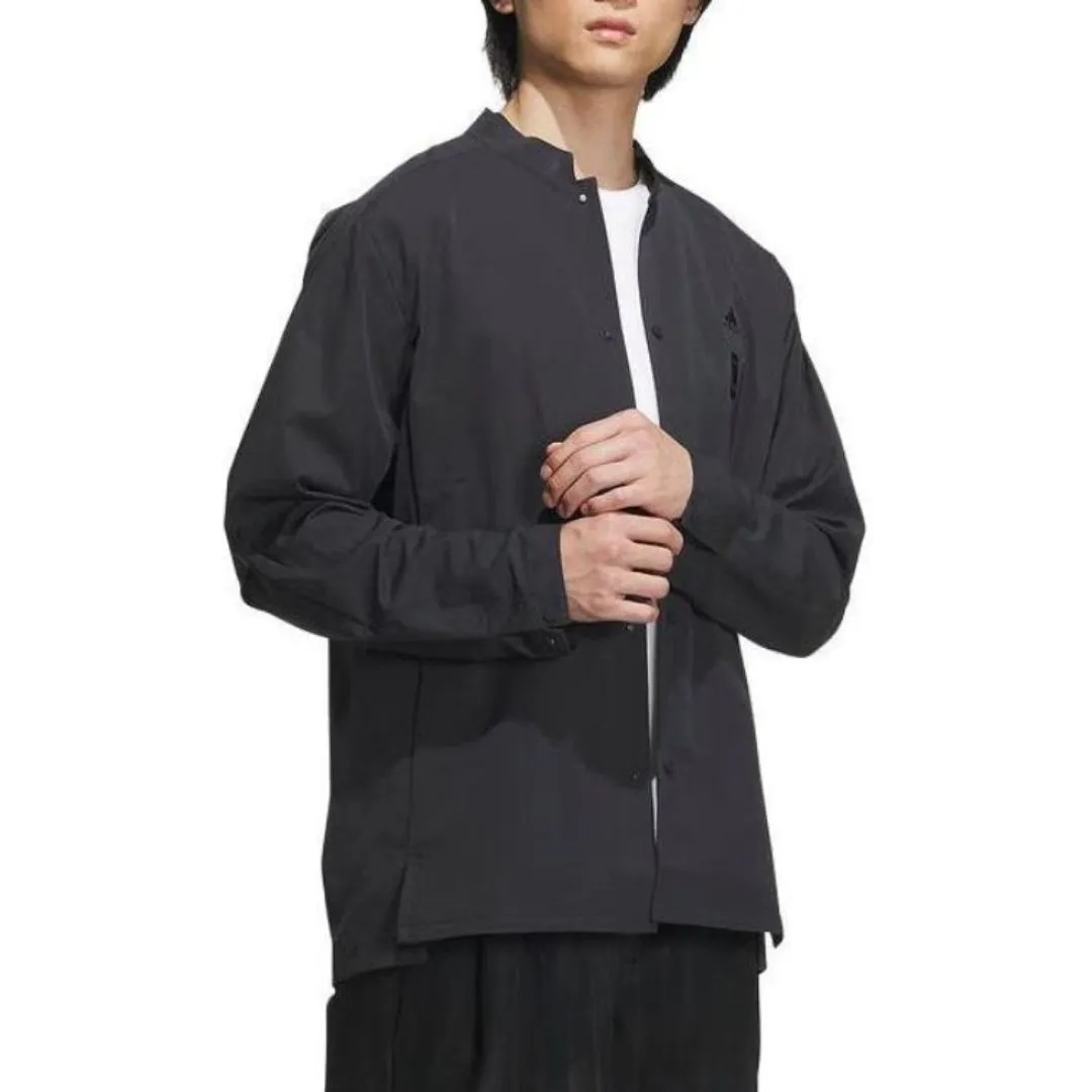adidas Premium Woven Sport Long Sleeve Shirt 'Black' IW1510 sold by KicksCrew product image thumbnail 3
