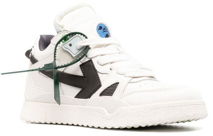 Off-White Sponge Mid-Top Sneakers 'White Black' OMIA234F22LEA0010110 sold by KicksCrew product image thumbnail 2