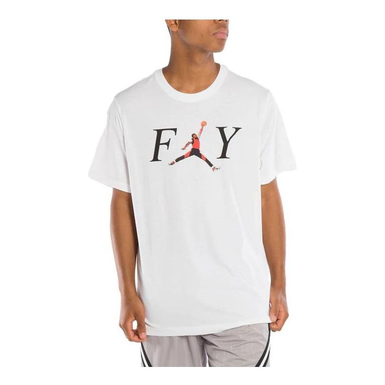 Air Jordan Graphic Fly T-Shirt 'White' CN3598-100 sold by KicksCrew