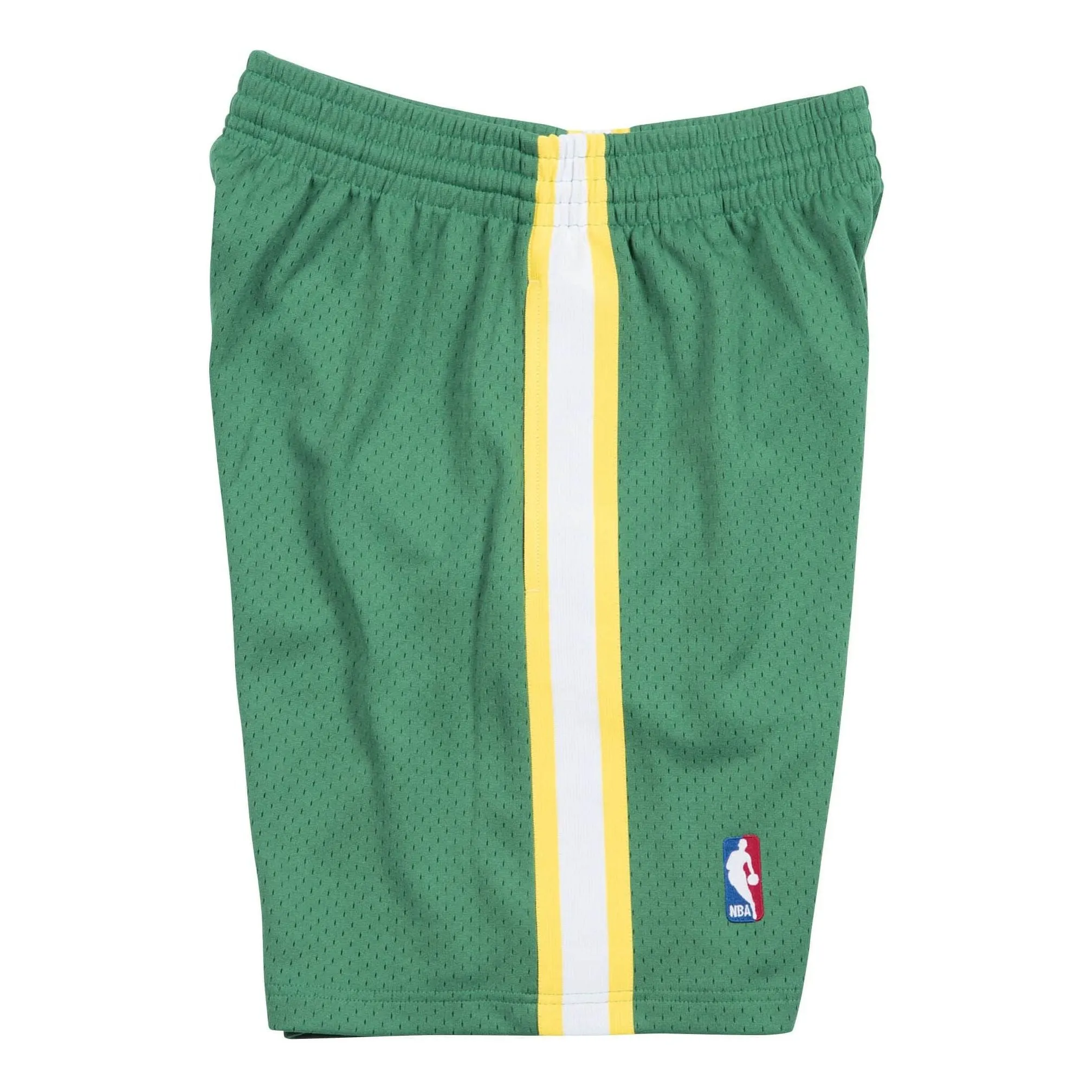 Mitchell & Ness x NBA Seattle Super Sonics Road 1994-95 Swingman Shorts 'Green' SMSHGS18252-SSUDKGN94 sold by KicksCrew product image thumbnail 4
