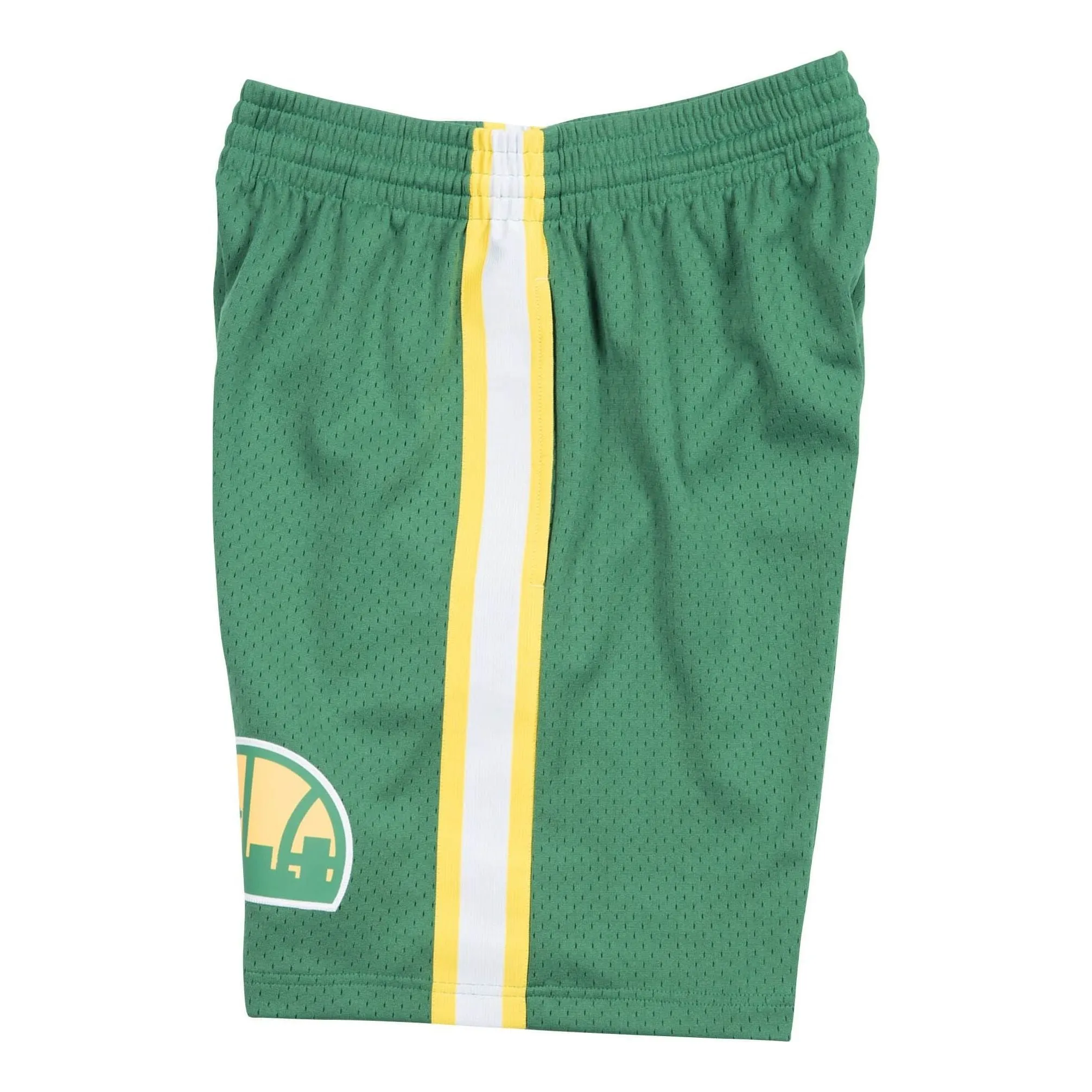 Mitchell & Ness x NBA Seattle Super Sonics Road 1994-95 Swingman Shorts 'Green' SMSHGS18252-SSUDKGN94 sold by KicksCrew product image thumbnail 3