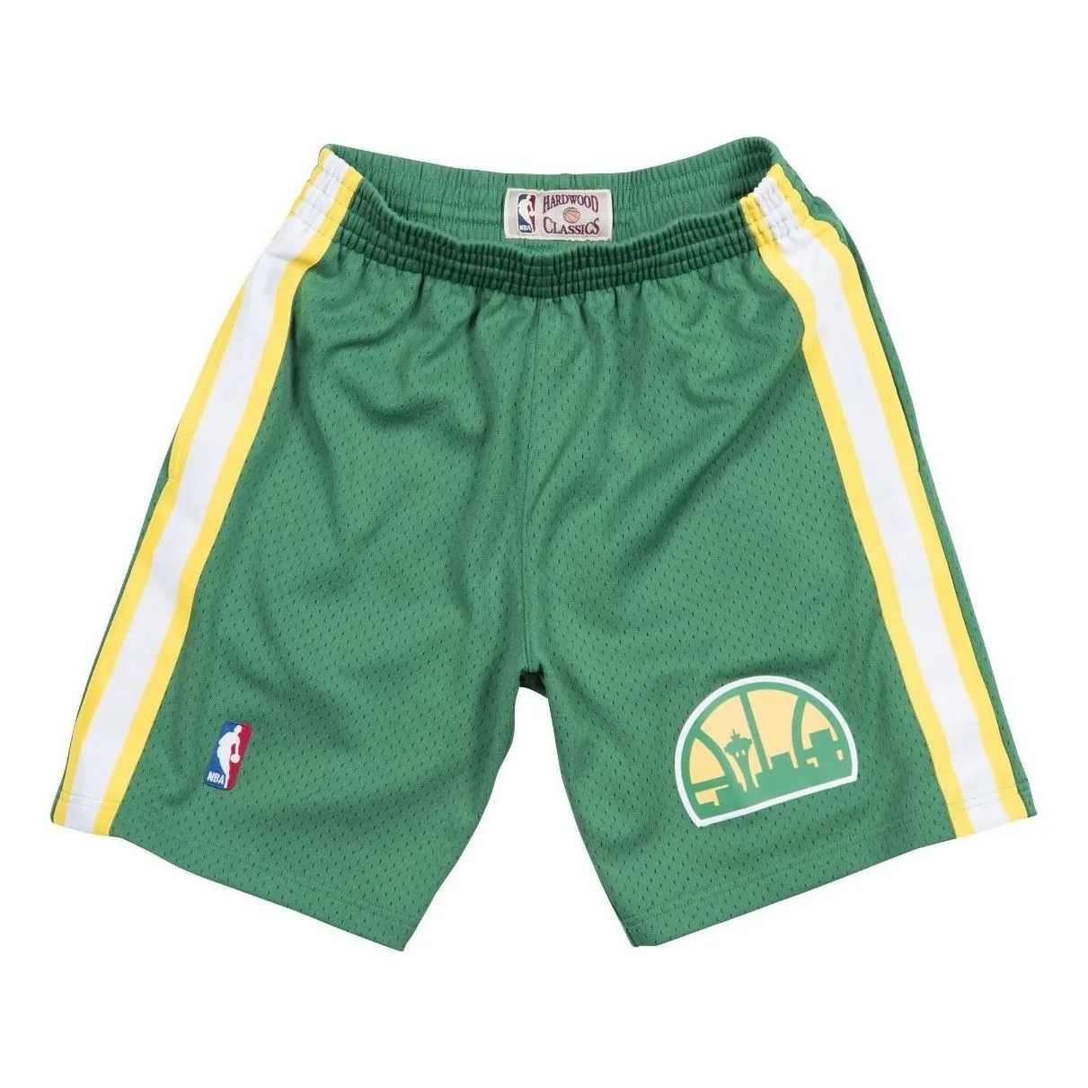 Mitchell & Ness x NBA Seattle Super Sonics Road 1994-95 Swingman Shorts 'Green' SMSHGS18252-SSUDKGN94 sold by KicksCrew