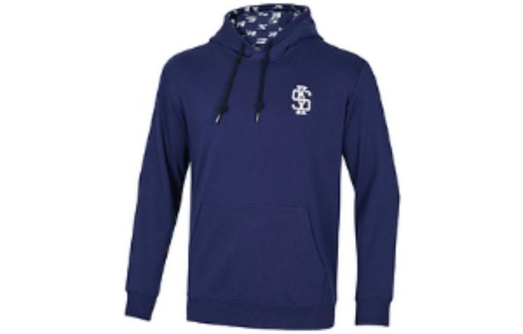 Skechers Logo Printed Hoodie 'Black White Blue' P421U035 sold by KicksCrew product image thumbnail 5
