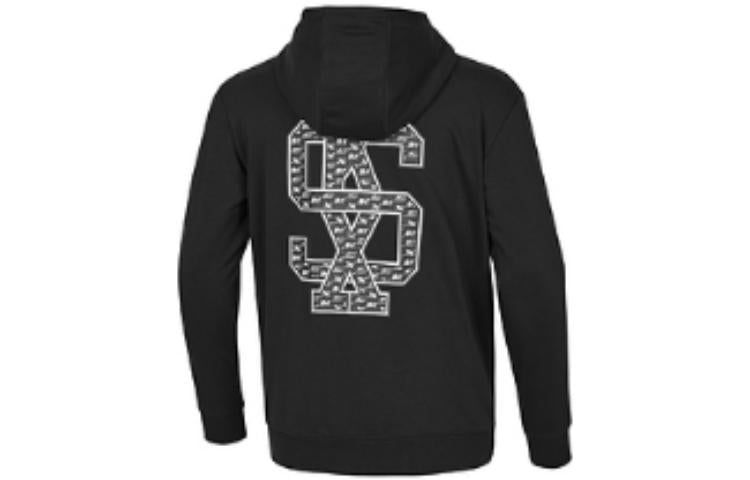 Skechers Logo Printed Hoodie 'Black White Blue' P421U035 sold by KicksCrew product image thumbnail 2