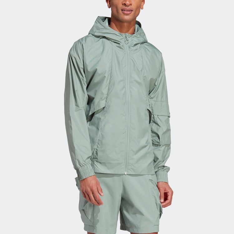 adidas City Escape Windbreaker Jacket 'Silver Green' IC6732 sold by KicksCrew product image thumbnail 2
