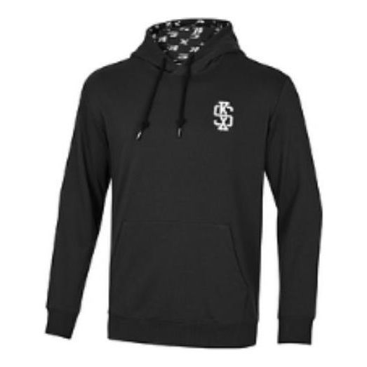 Skechers Logo Printed Hoodie 'Black White Blue' P421U035 sold by KicksCrew