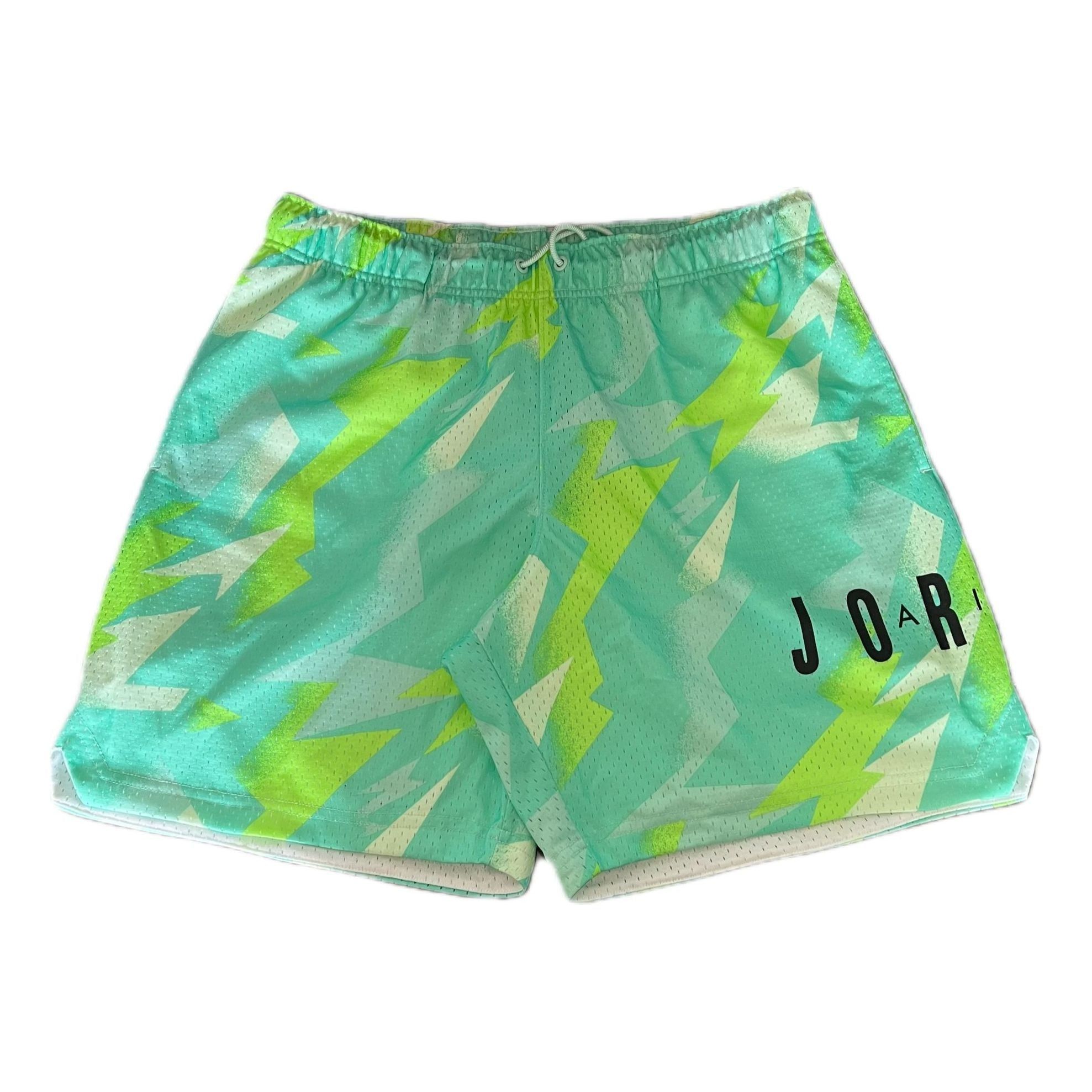 Air Jordan Jumpman Air Printed Mesh Shorts 'Green' CZ4757-675 sold by KicksCrew