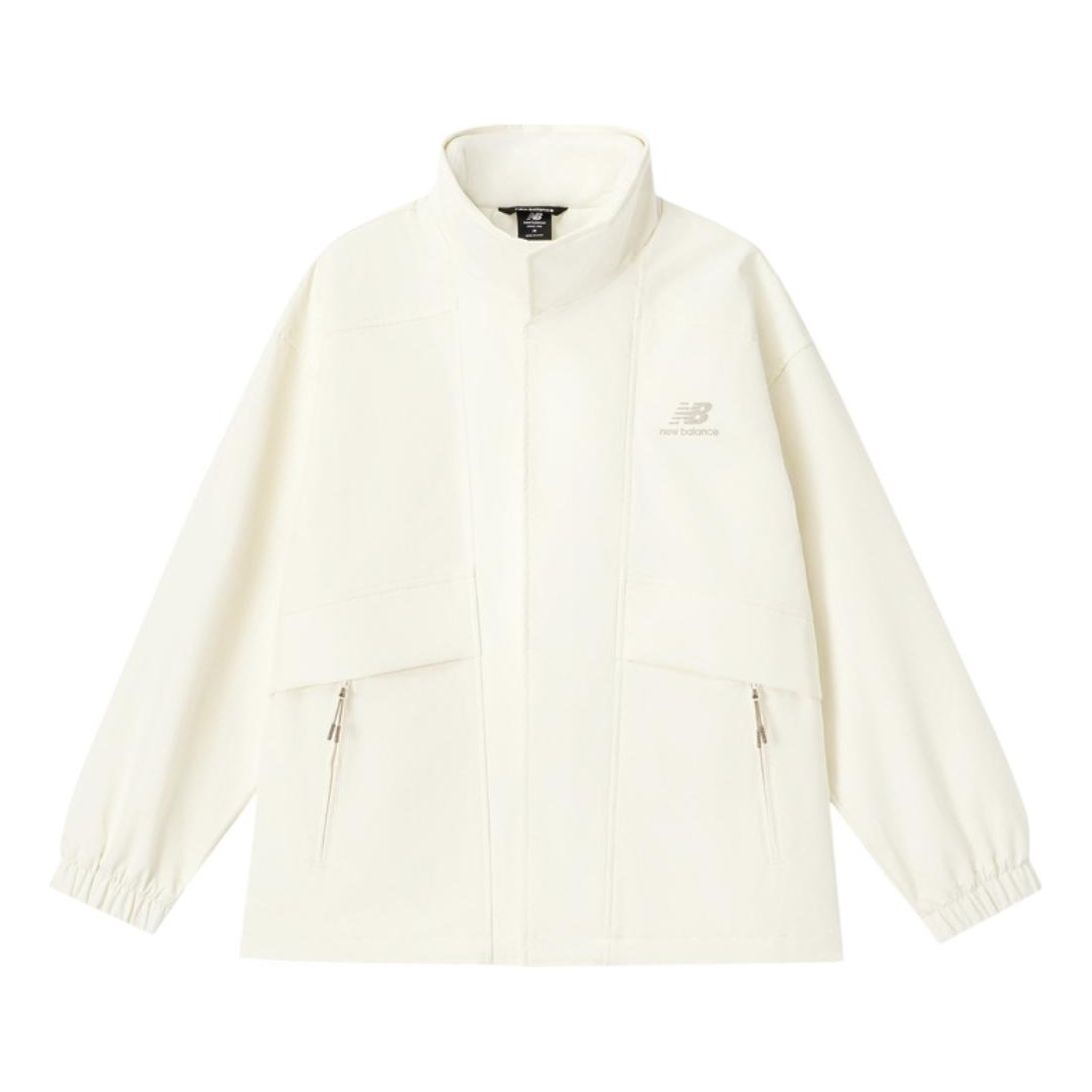 New Balance Logo Print Sport Jacket 'White' AMJ31305-CLC sold by KicksCrew