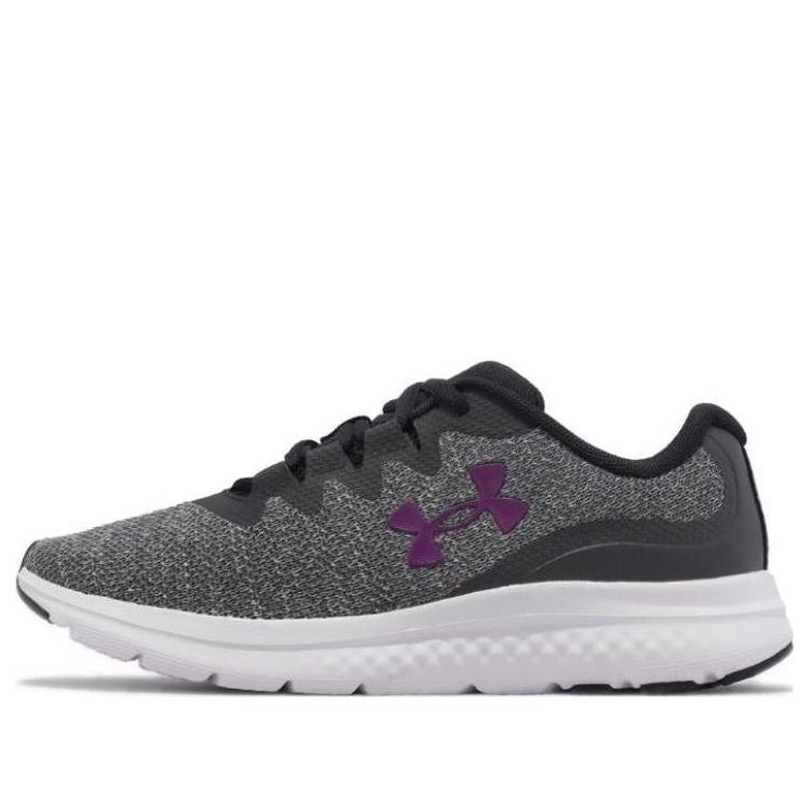 (WMNS) Under Armour Charged Impulse 3 Knit Shoes 'Black Grey' 3026686103 sold by KicksCrew