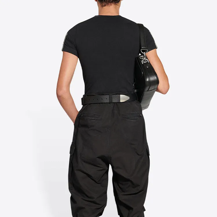 Balenciaga Sporty B Shrunk T-Shirt 'Black White' 704070TMVG43869 sold by KicksCrew product image thumbnail 4