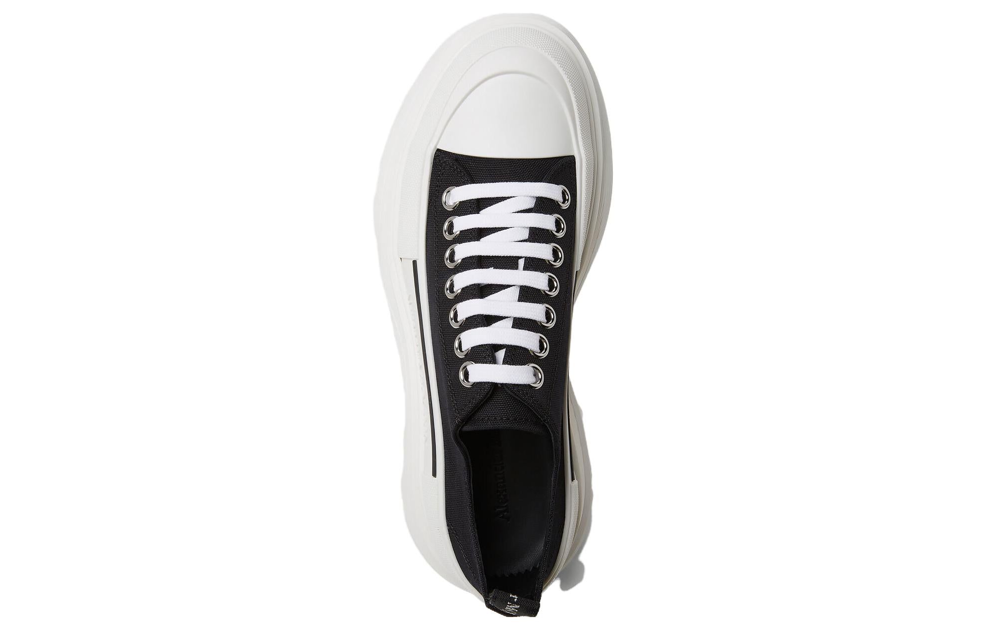 (WMNS) Alexander McQueen Tread Slick Lace Up Low 'Black White' 633902WHBGU1071 sold by KicksCrew product image thumbnail 4