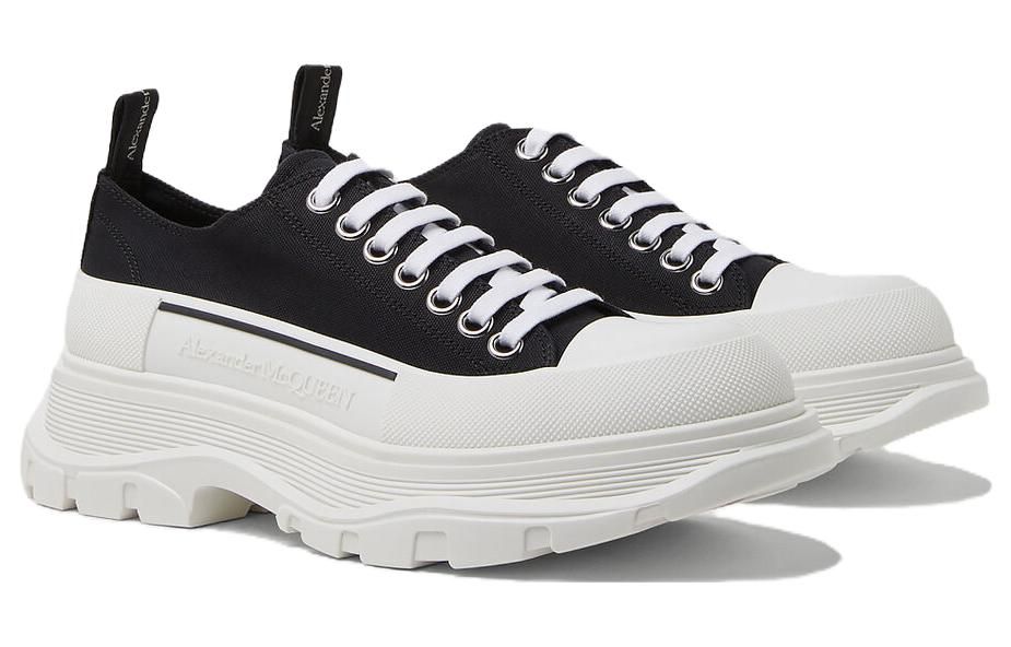 (WMNS) Alexander McQueen Tread Slick Lace Up Low 'Black White' 633902WHBGU1071 sold by KicksCrew product image thumbnail 3