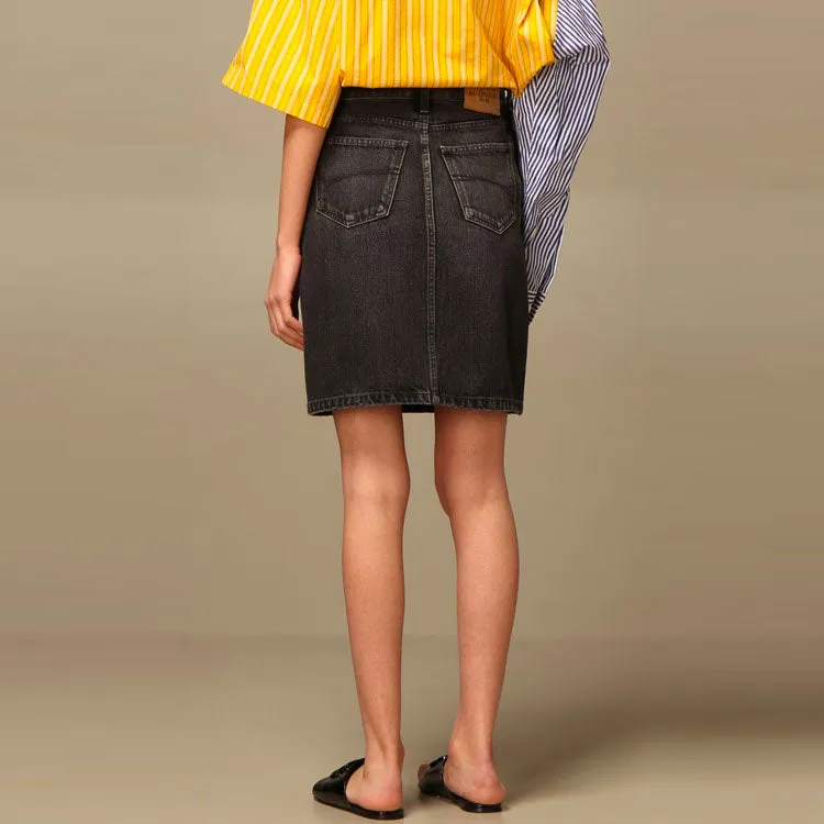 (WMNS) Balenciaga SS21 Skirt 'Grey Denim' 657637TBP471440 sold by KicksCrew product image thumbnail 4