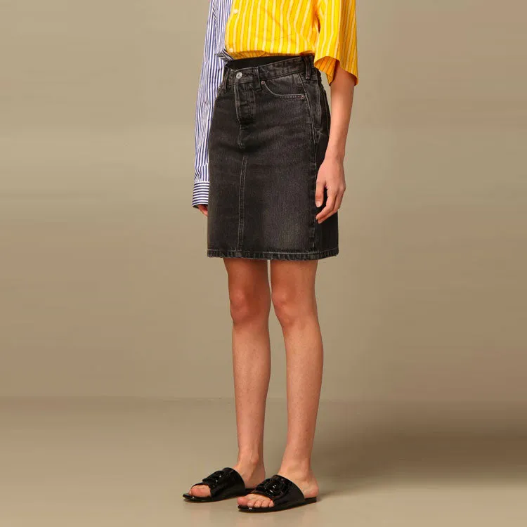 (WMNS) Balenciaga SS21 Skirt 'Grey Denim' 657637TBP471440 sold by KicksCrew product image thumbnail 5