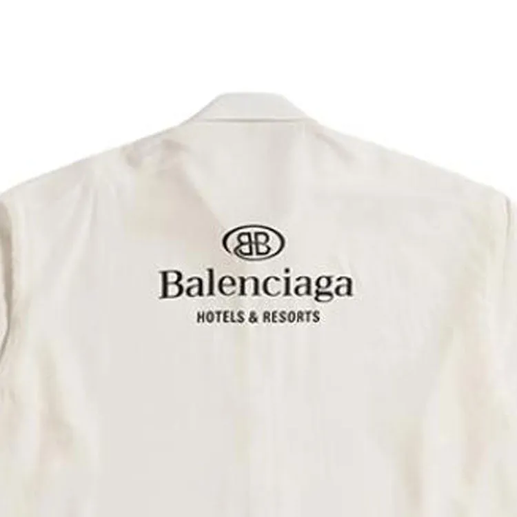 (WMNS) Balenciaga Hotel & Resort Shirt 'White' 722317TAN019000 sold by KicksCrew product image thumbnail 5