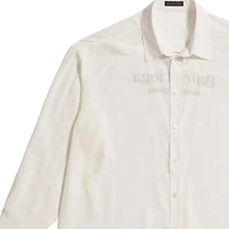 (WMNS) Balenciaga Hotel & Resort Shirt 'White' 722317TAN019000 sold by KicksCrew product image thumbnail 3