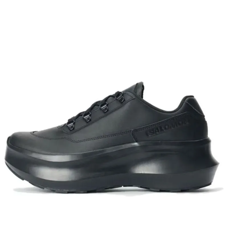 (WMNS) COMME des GARONS  SALOMON SR811 Leather Platform 'Black' 473579 sold by KicksCrew